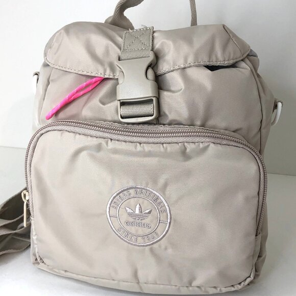 Adidas Originals Micro 3 Mini Backpack in Wonder Beige - Picture 3 of 14